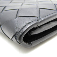 Bottega Veneta Intrecciato Black Leather Wallet (Pre-Owned)