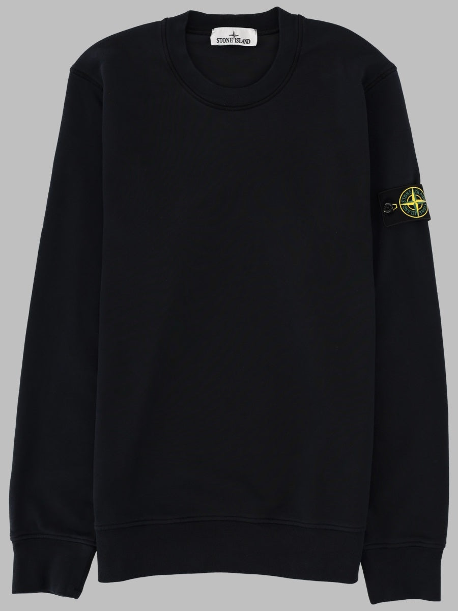 Stone Island Men Felpa Con Patch Logo