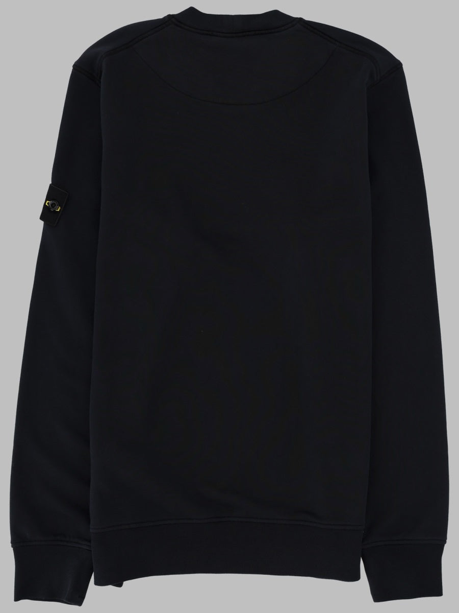 Stone Island Men Felpa Con Patch Logo