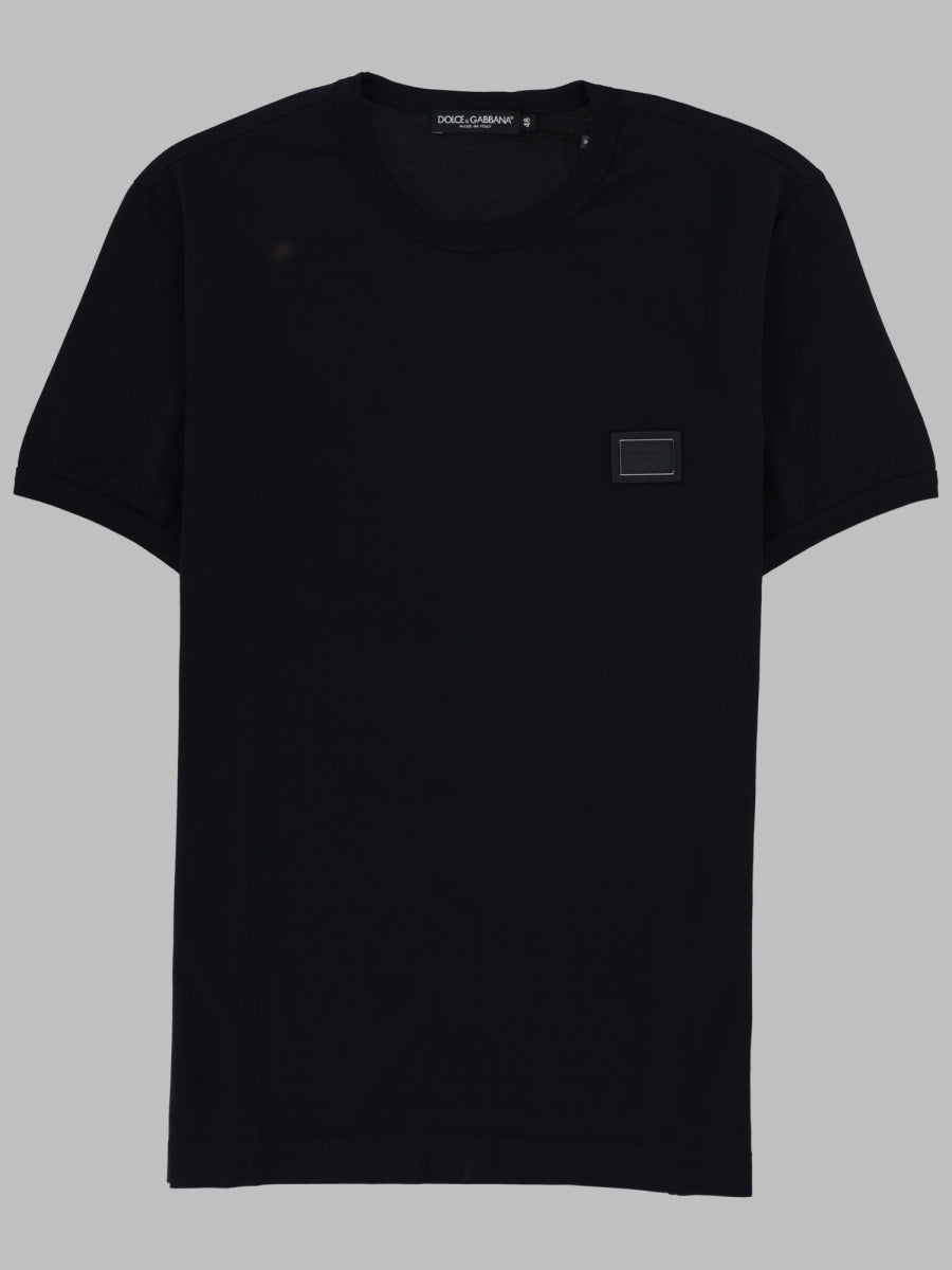 Dolce & Gabbana Men T-Shirt In Cotone Con Placca