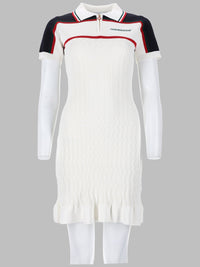 Casablanca Women Mini Abito Polo Da Tennis In Maglia