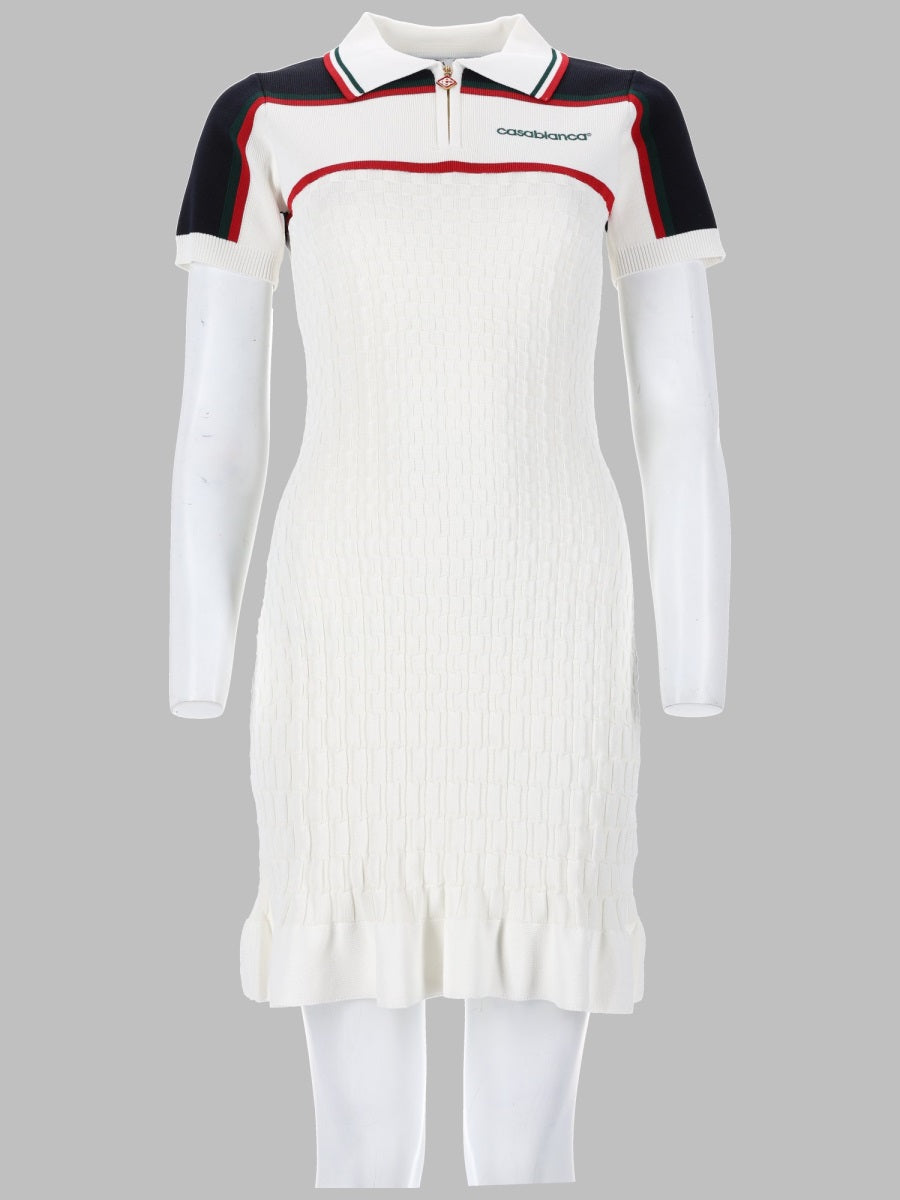 Casablanca Women Mini Abito Polo Da Tennis In Maglia