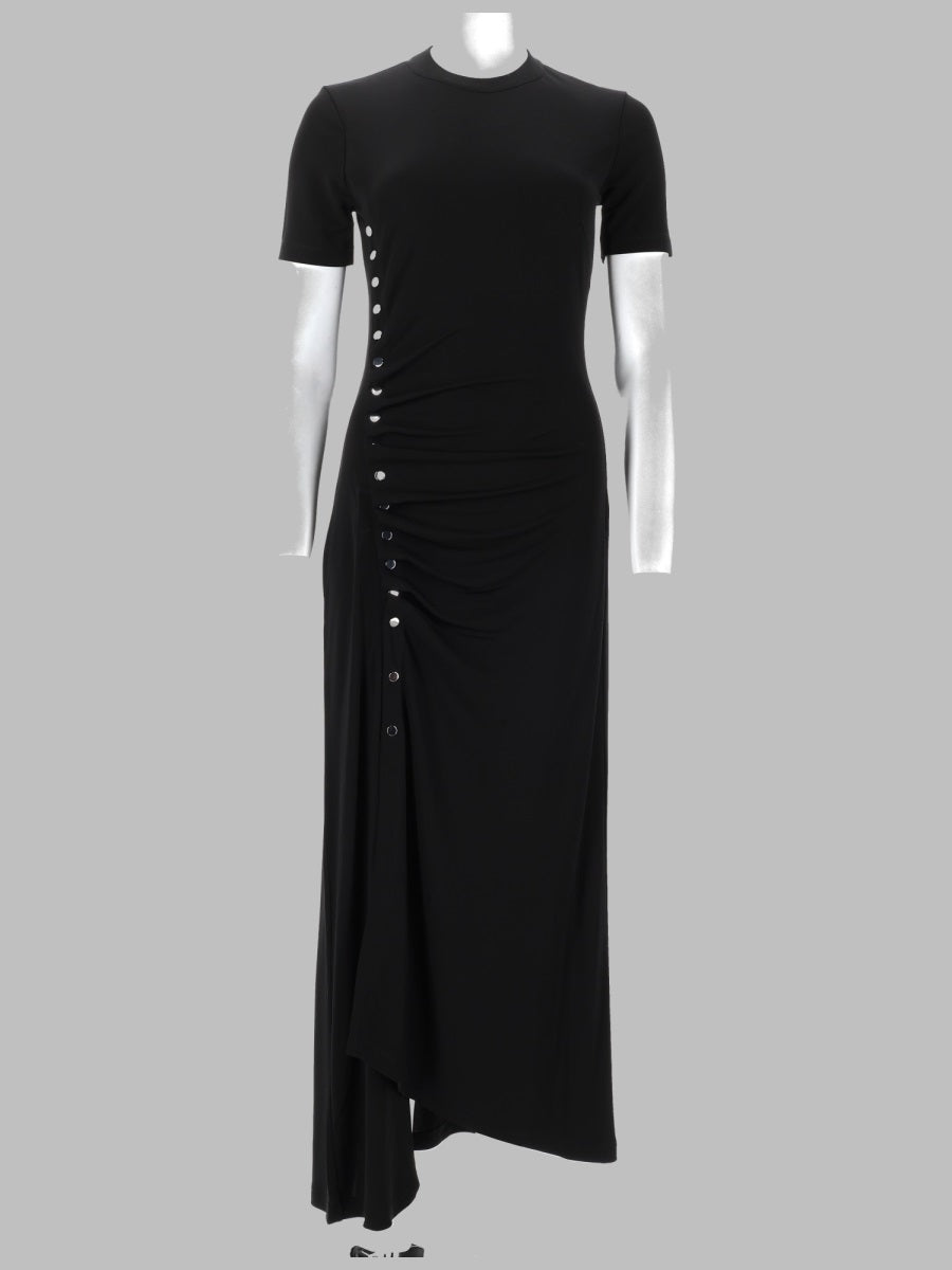 Rabanne Women Abito Lungo In Jersey Drappeggiato