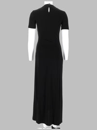 Rabanne Women Abito Lungo In Jersey Drappeggiato