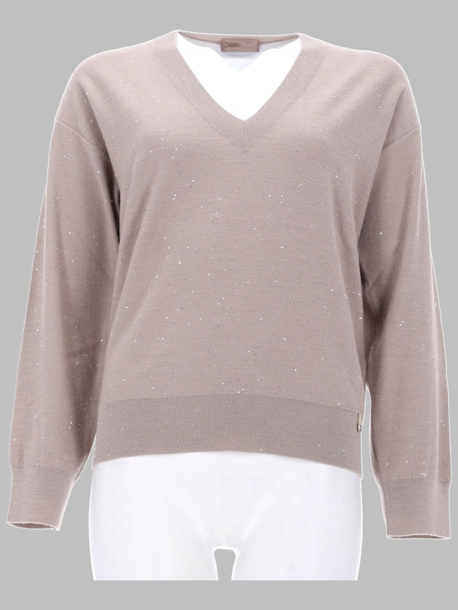 Herno Women Maglia Con Scollo A V