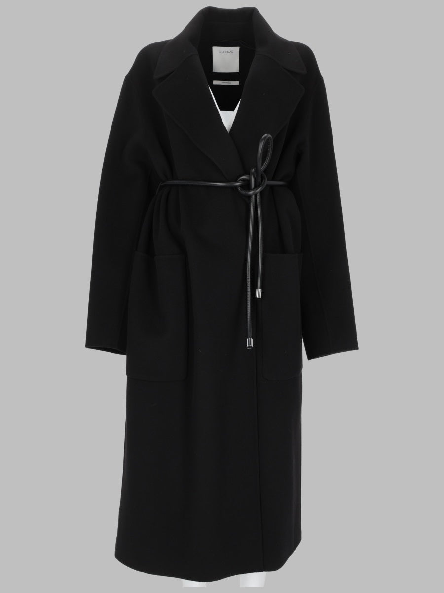 Sportmax Women Cappotto In Lana Con Cintura Annodabile