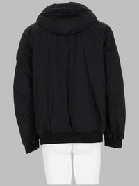 Stone Island Men Giacca Bomber Con Patch Logo E Cappuccio