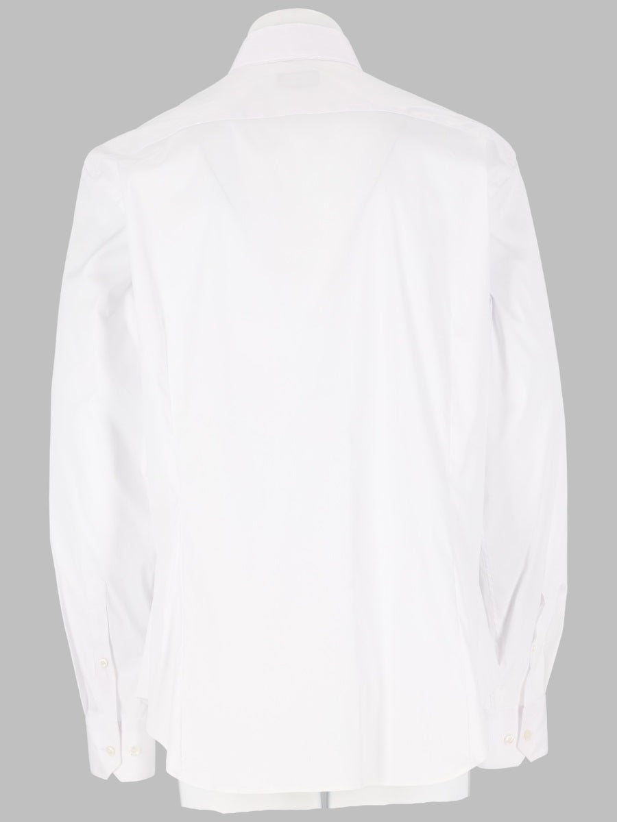 Giorgio Armani Men Camicia Slim Fit In Popeline Di Cotone