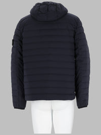 STONE ISLAND Stone Island Men Piumino Con Cappuccio Con Finitura Antigoccia