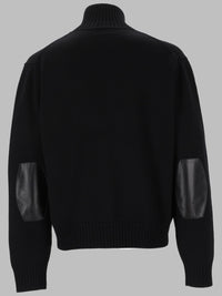 Tom Ford Men Maglia In Lana Merino Con Zip E Patch