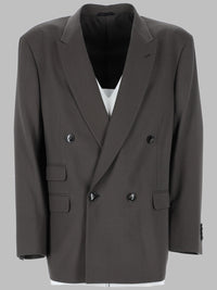 Giorgio Armani Men Abito Doppiopetto Over In Lana