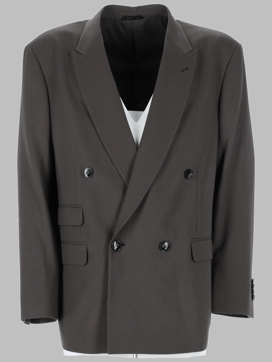 Giorgio Armani Men Abito Doppiopetto Over In Lana