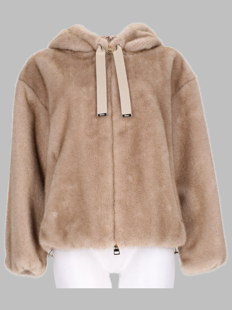 Herno Women Giacca Bomber In Eco-Pelliccia