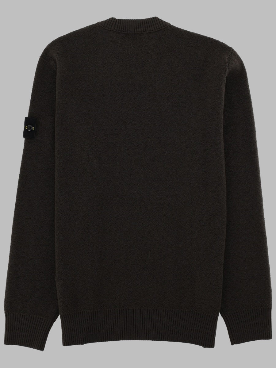 Stone Island Men Maglia In Lana A Costine