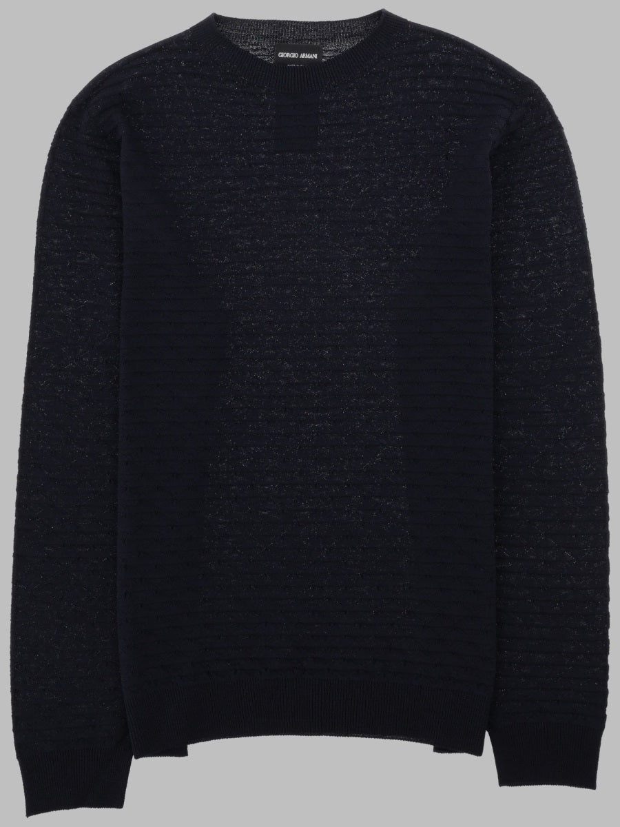 Giorgio Armani Men Maglia Girocollo In Lana Vergine