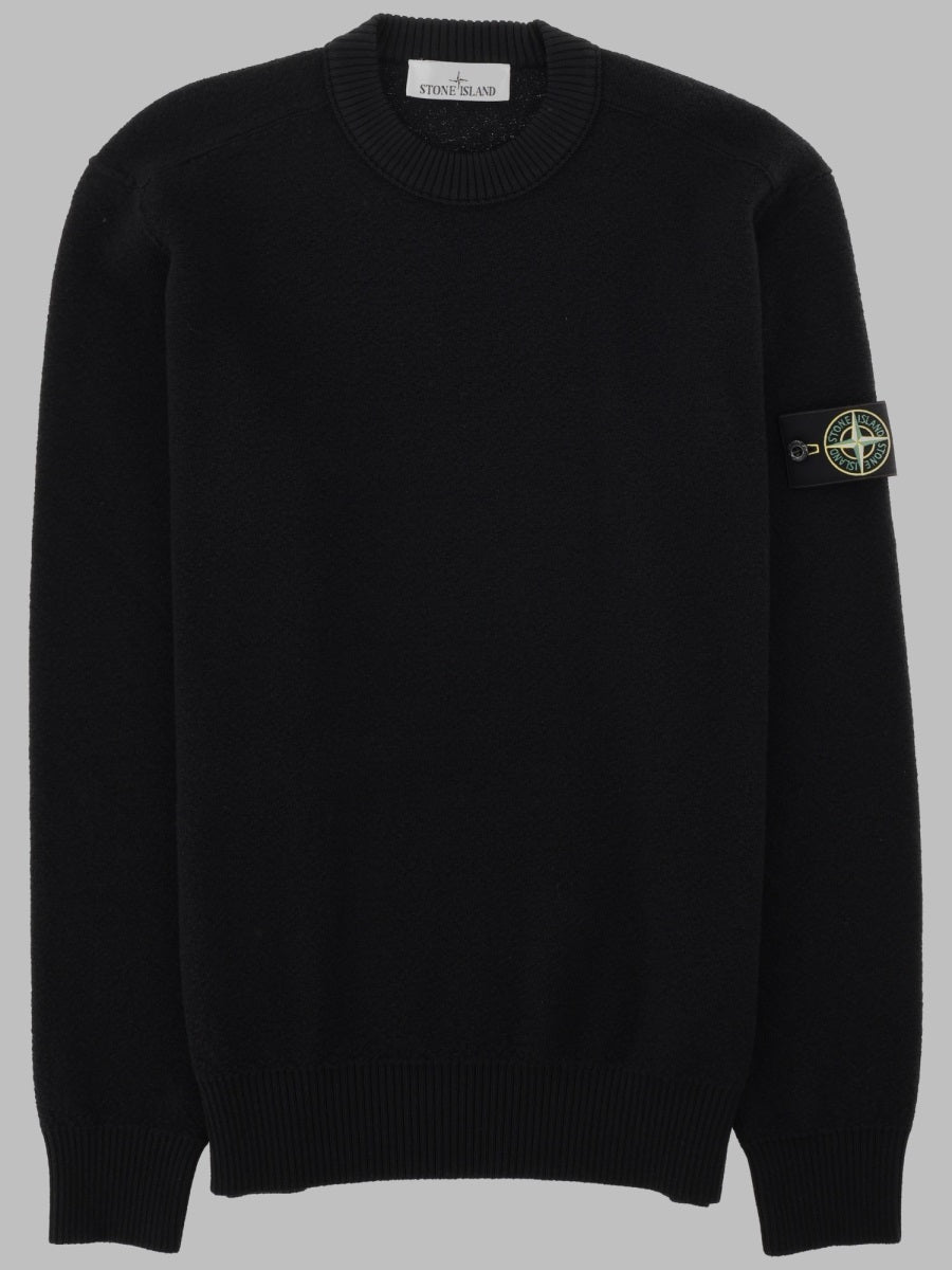 Stone Island Men Maglia In Lana A Costine