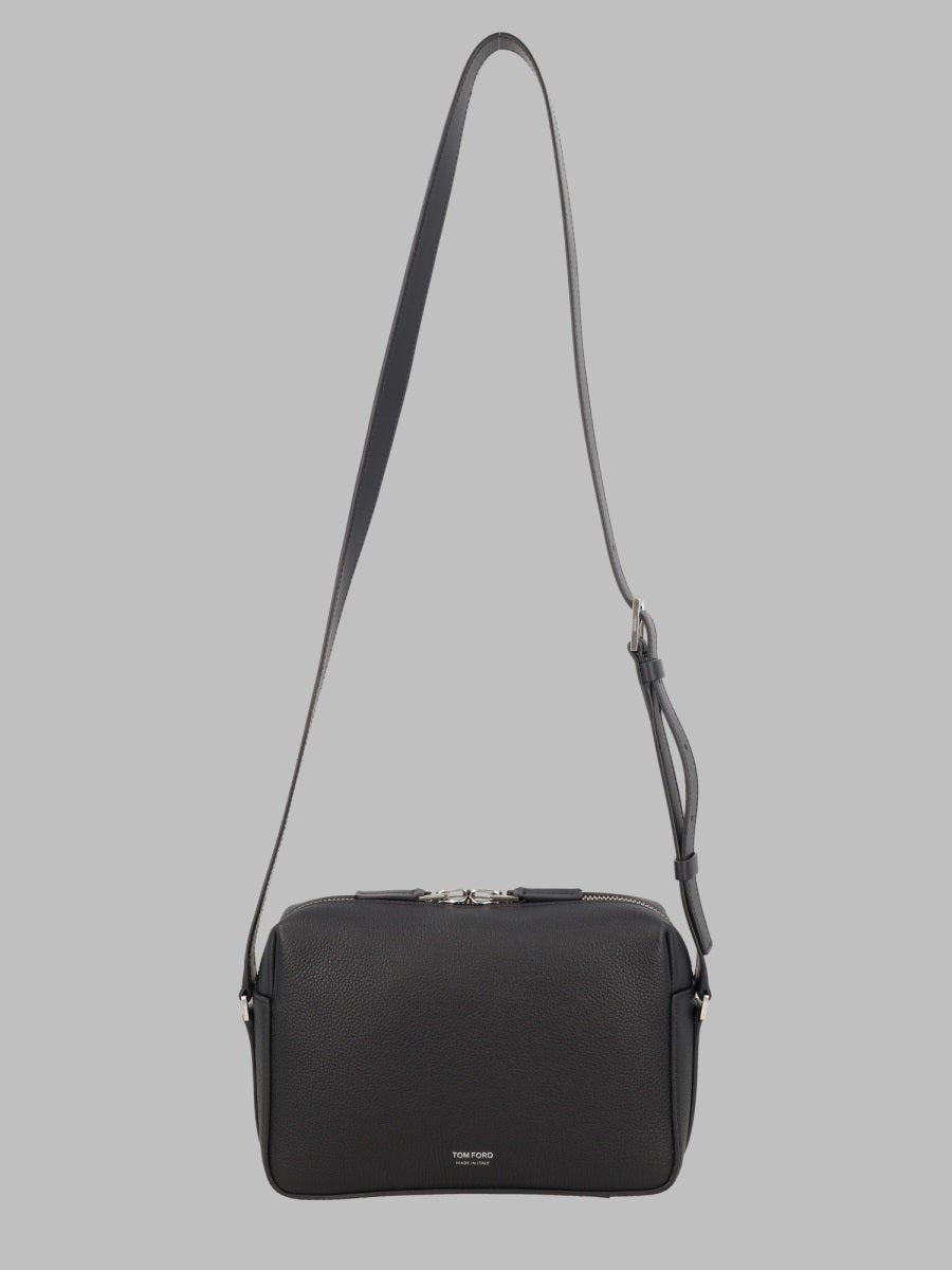Tom Ford Men Borsa A Tracolla In Pelle Martellata