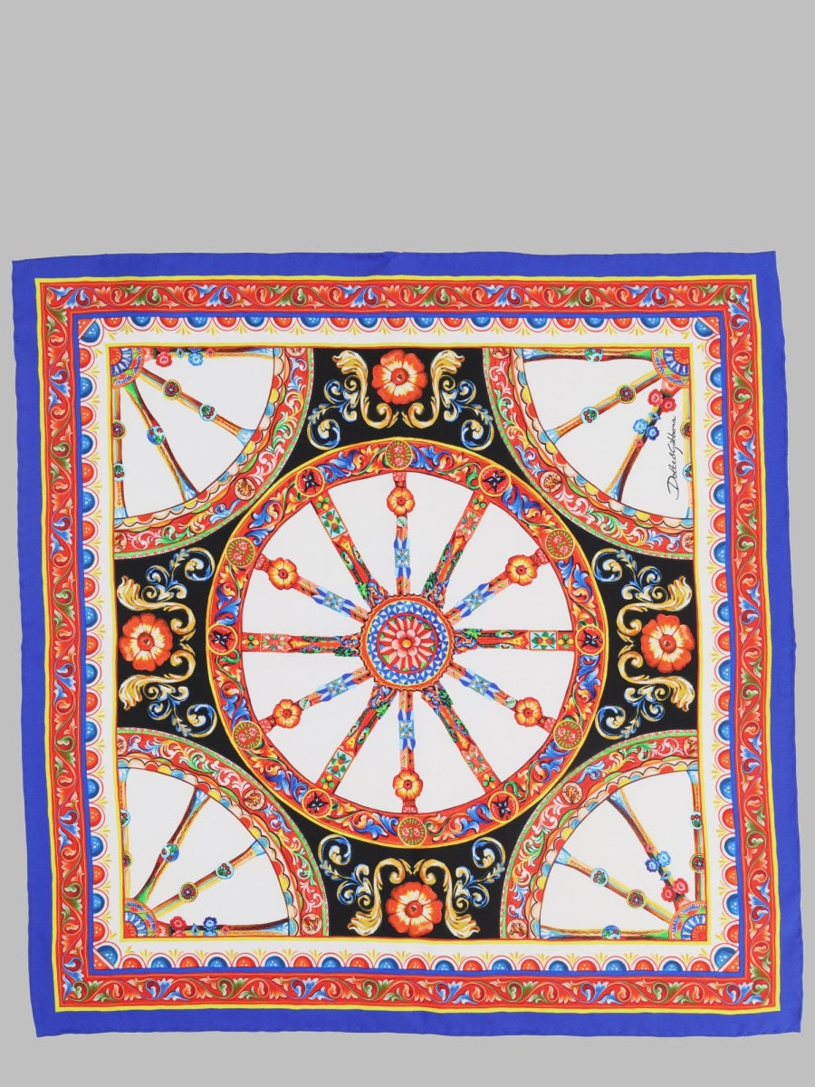 Dolce & Gabbana Women Foulard In Twill Di Seta