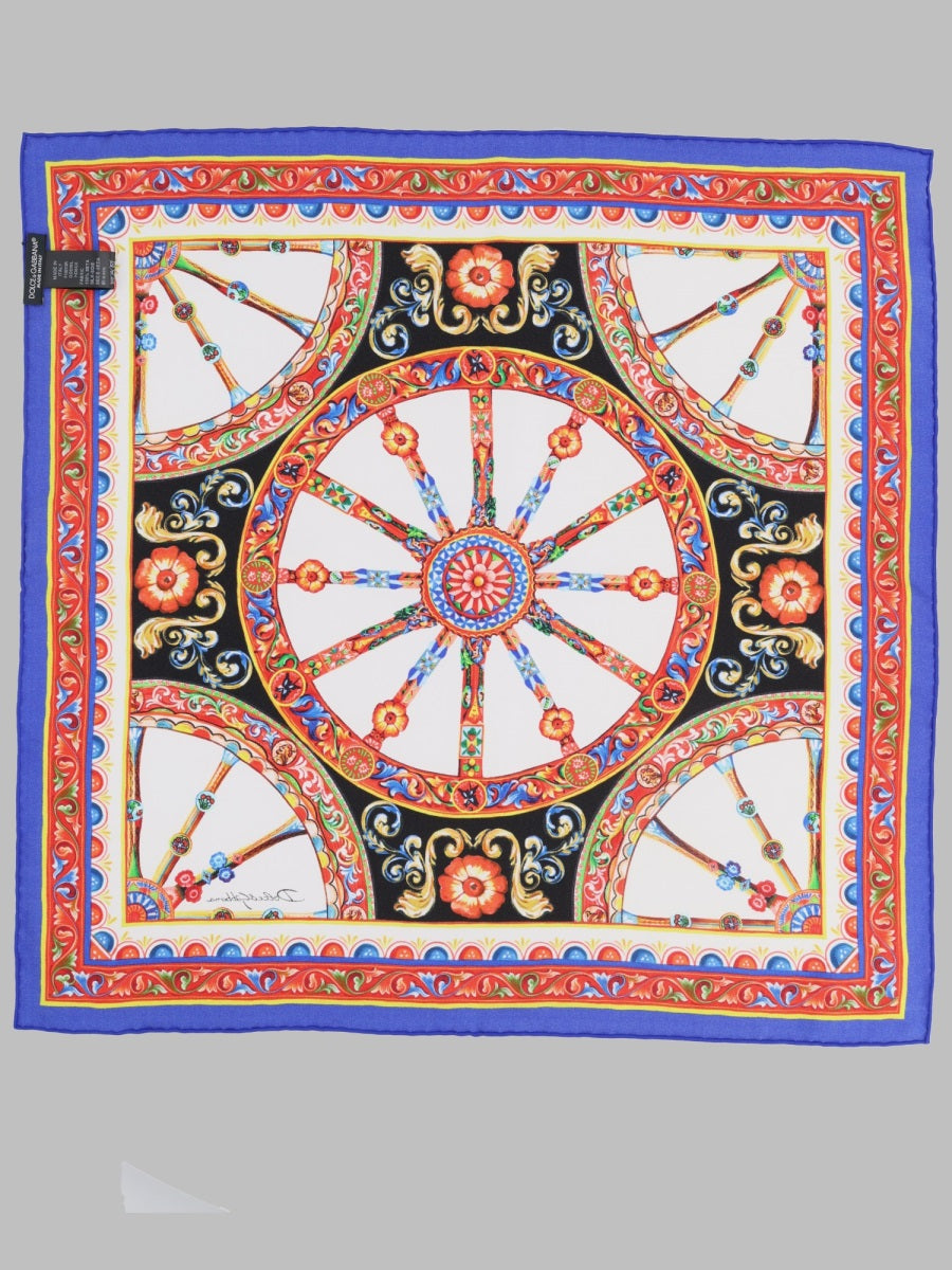 Dolce & Gabbana Women Foulard In Twill Di Seta