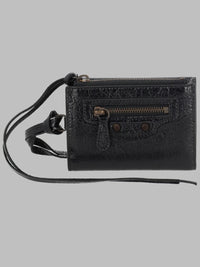 Balenciaga Men Portafoglio Trifold Con Tracolla "Le City"