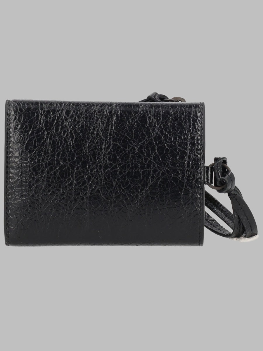Balenciaga Men Portafoglio Trifold Con Tracolla "Le City"