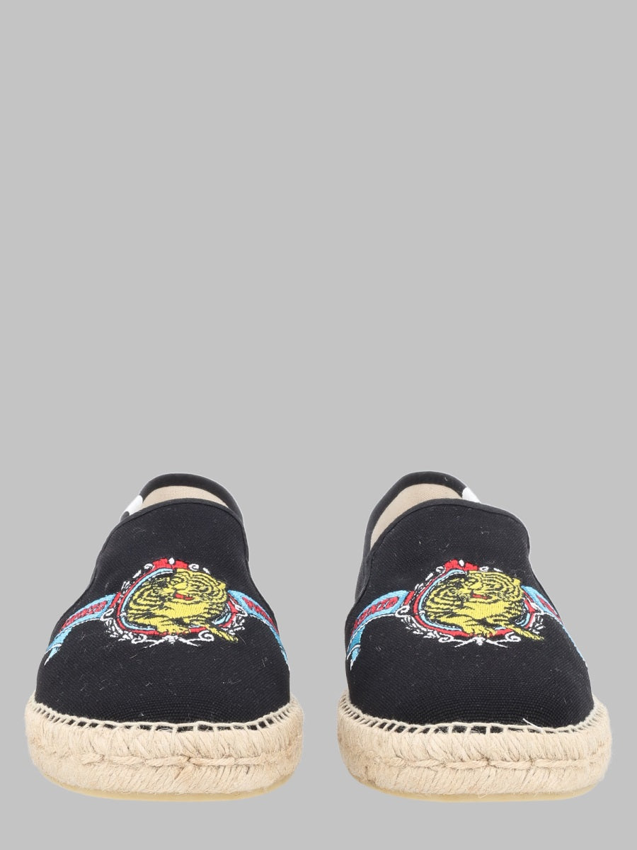 Kenzo Men Espadrilla In Tela "Kenzo Jumping Tiger"