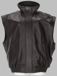 Balenciaga Women Blouson In Pelle Morbida