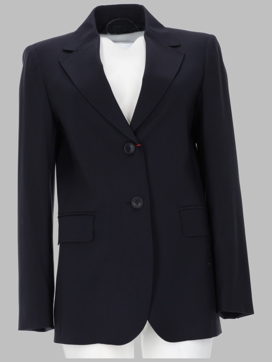 Max Mara Studio Women Giacca Monopetto In Tela Di Lana