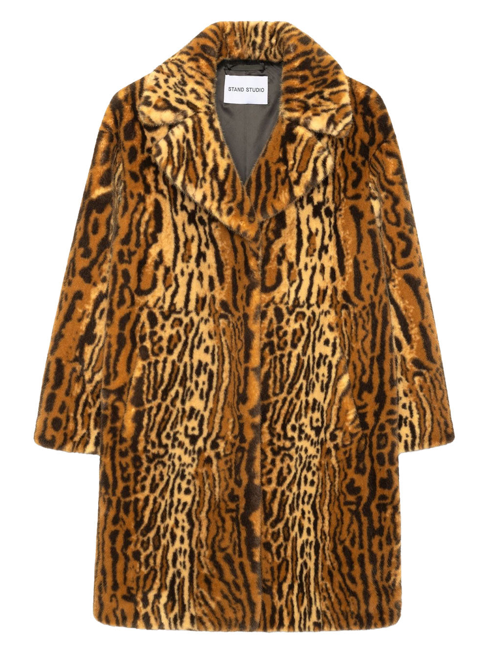 STAND STUDIO Camille Faux Fur Cocoon Coat Women