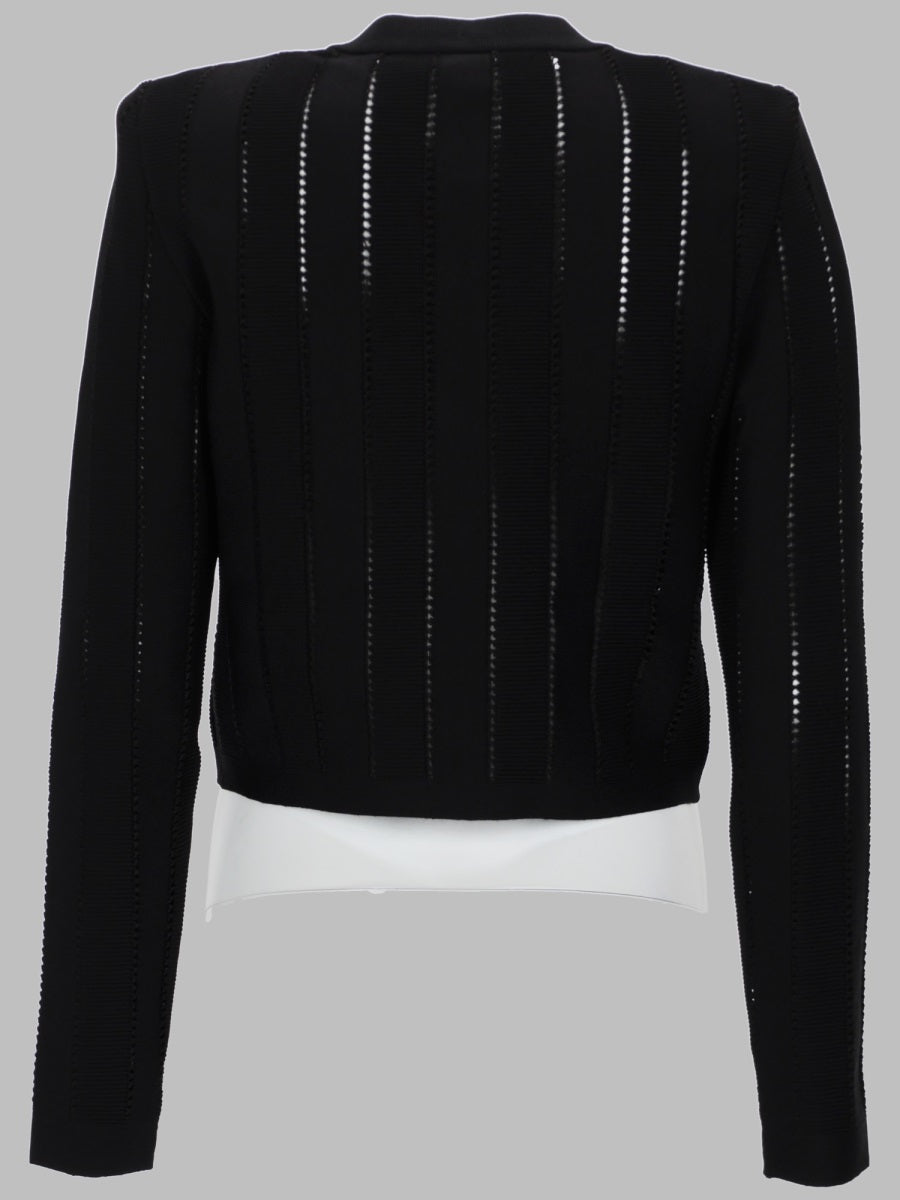Balmain Women Cardigan Corto In Maglia