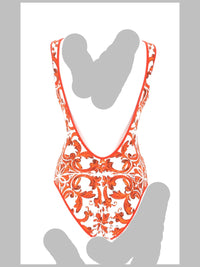 Dolce & Gabbana Women Costume Intero Stampa Maiolica
