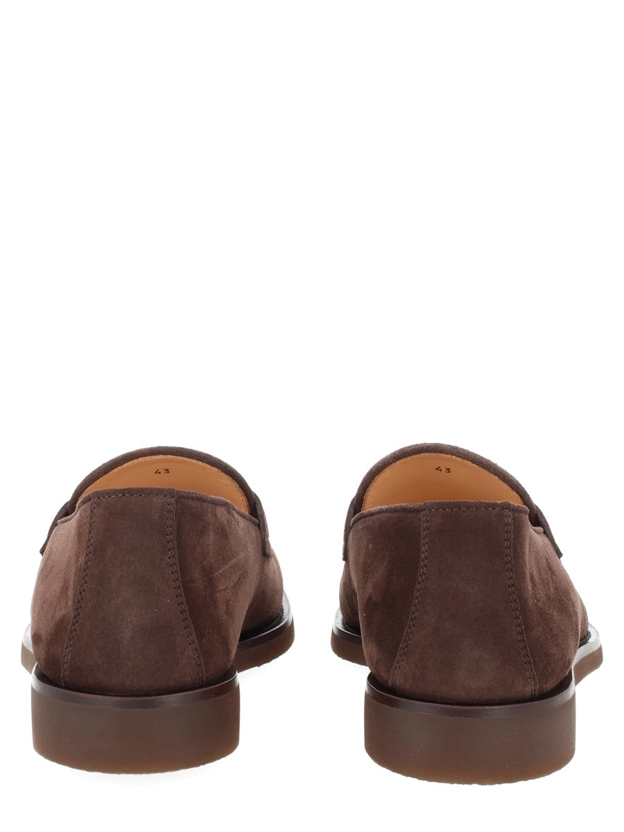 Brunello Cucinelli Men Mocassino "Penny" In Camoscio