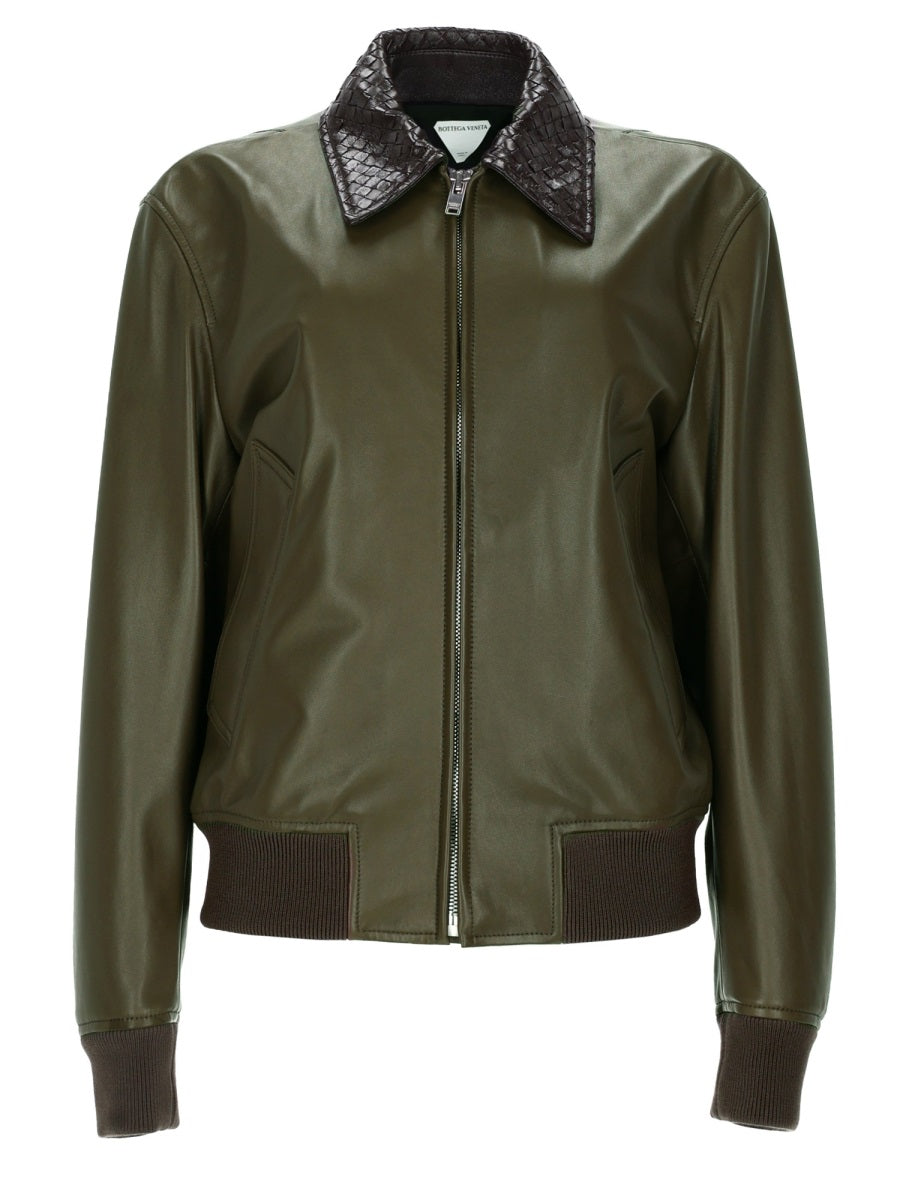 Bottega Veneta Women Giacca In Pelle Lucida