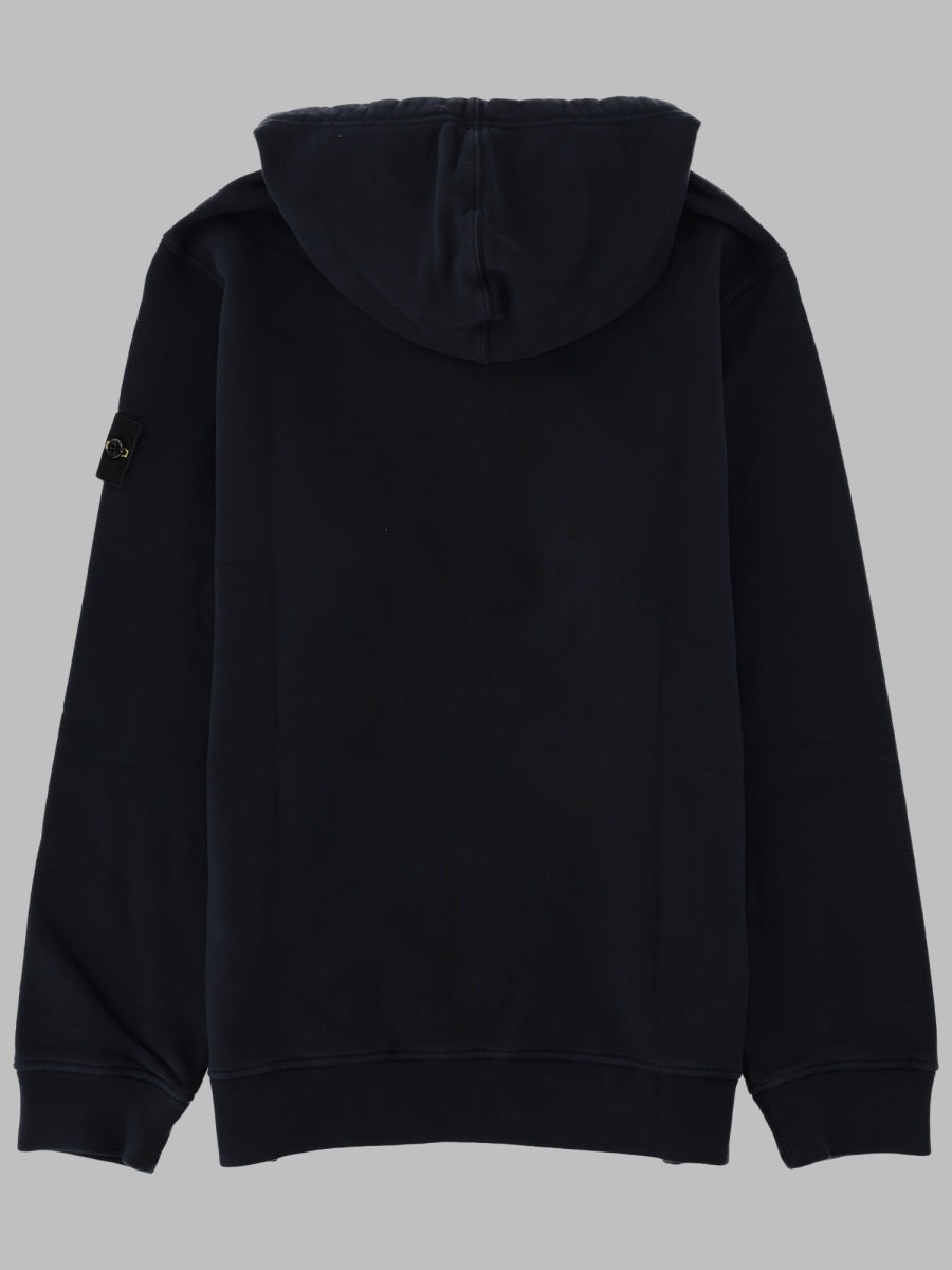 Stone Island Men Felpa Con Patch Logo E Zip