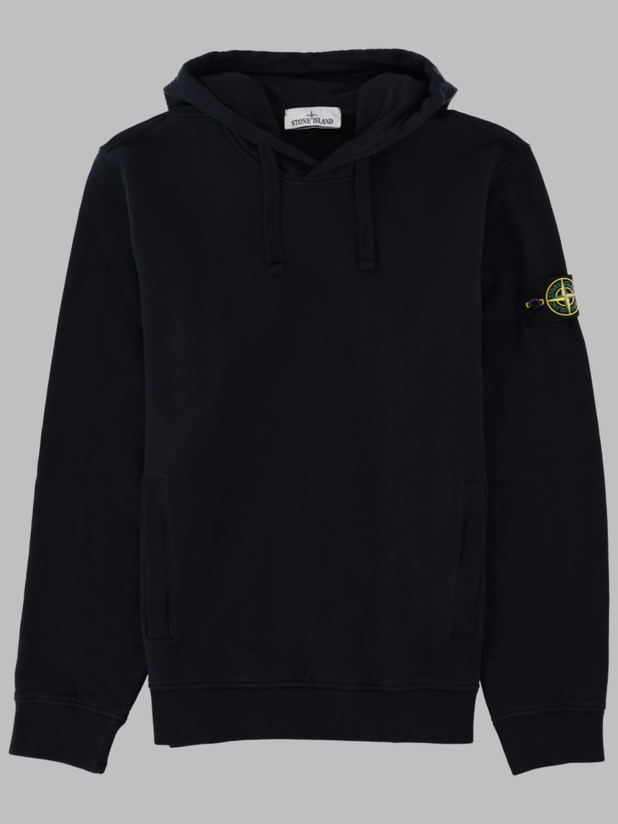 Stone Island Men Felpa Con Patch Logo