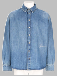 Jacquemus Men Camicia In Denim