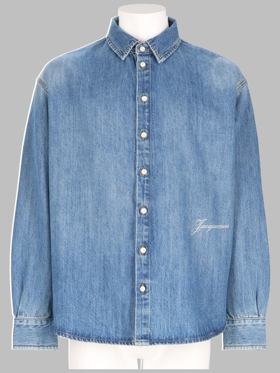 Jacquemus Men Camicia In Denim
