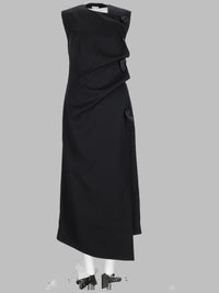Bottega Veneta Women Abito Midi Con Dettagli "Knot" In Pelle