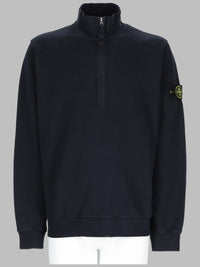 Stone Island Men Felpa Con Zip Corta