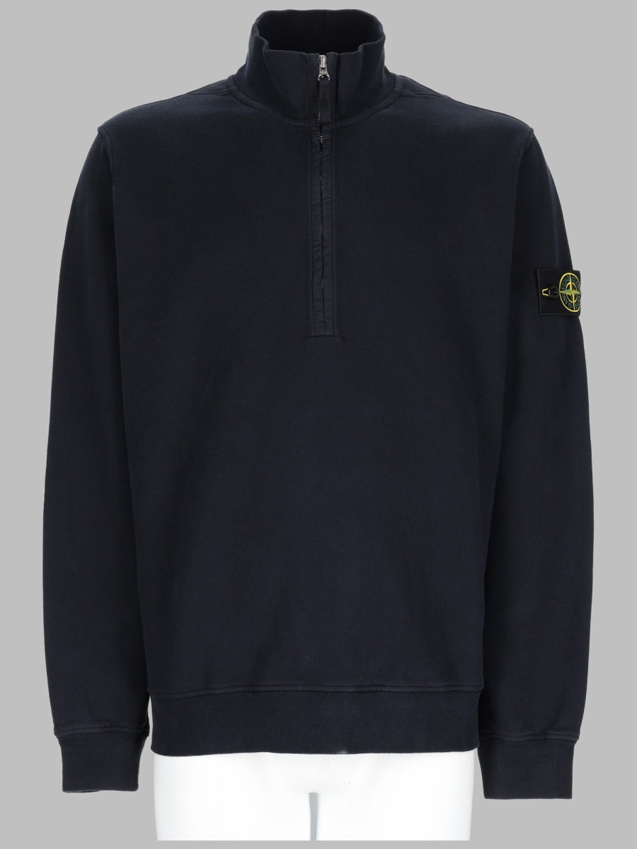 Stone Island Men Felpa Con Zip Corta