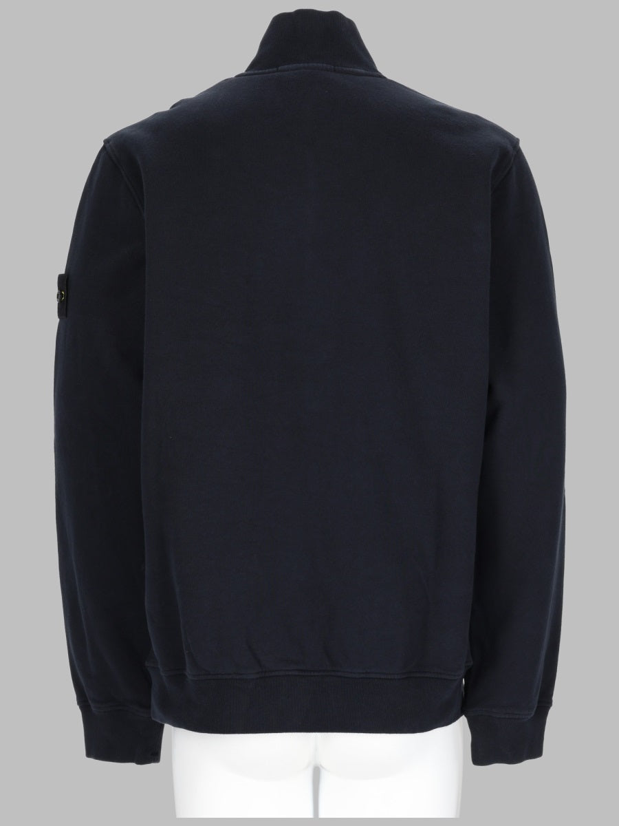 Stone Island Men Felpa Con Zip Corta