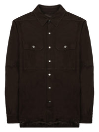 Rick Owens Men Giacca In Pelle "Outershirt"