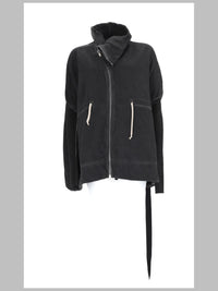 Rick Owens Drkshdw Women Giacca "Mountain" Con Zip Asimmetrica