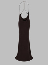 Tom Ford Women Abito Lungo In Satin Di Seta