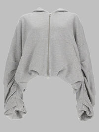 Dries Van Noten Women Felpa In Cotone Con Zip