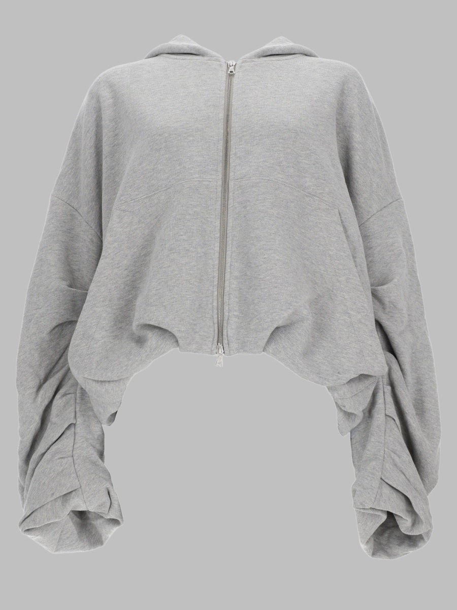 Dries Van Noten Women Felpa In Cotone Con Zip