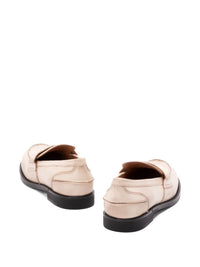 MIUMIU Vintage-Effect Leather Penny Loafers Women