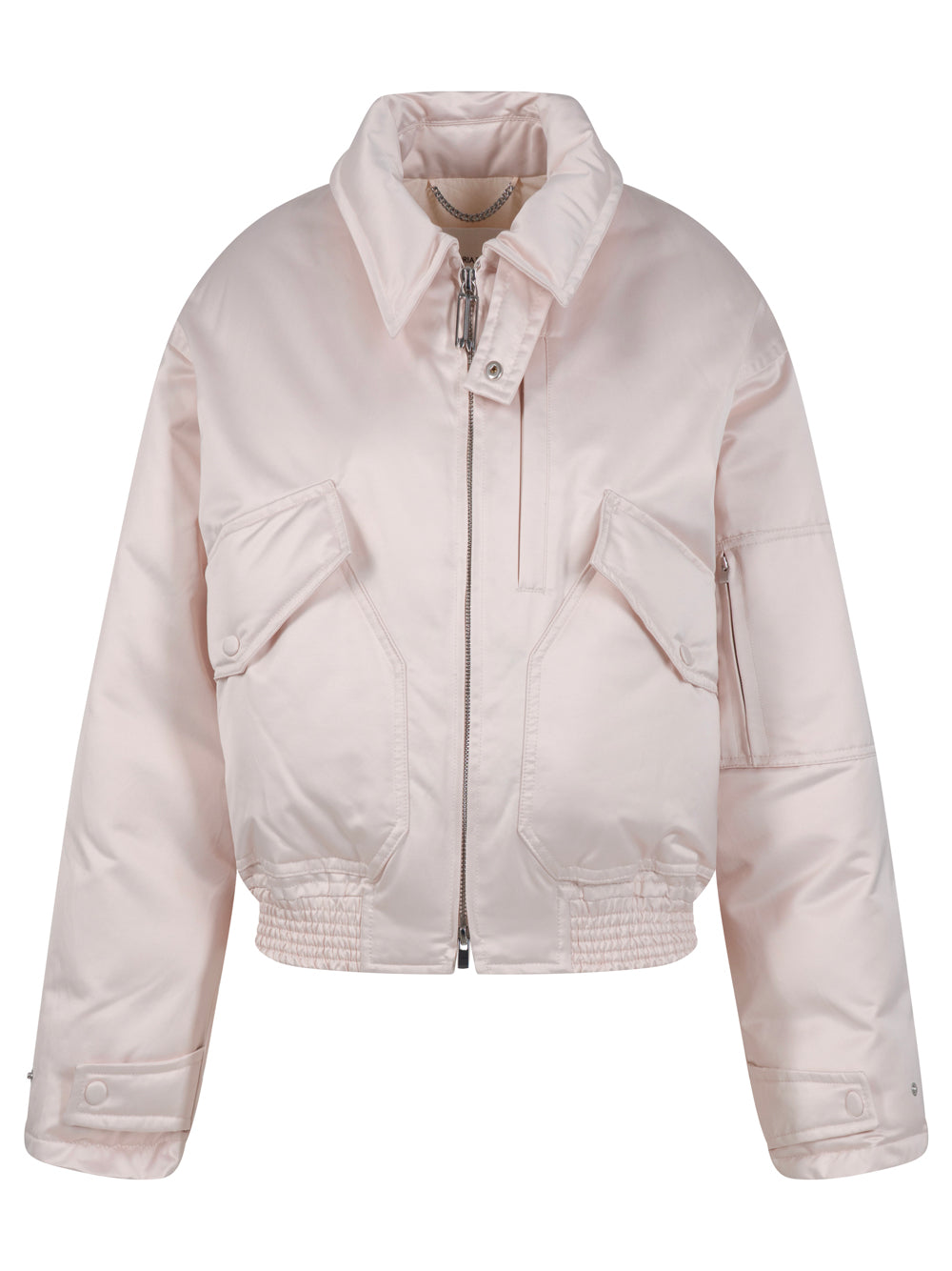 VICTORIA BECKHAM Cotton Satin Padded Bomber Jacket Women