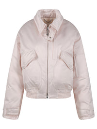 VICTORIA BECKHAM Cotton Satin Padded Bomber Jacket Women