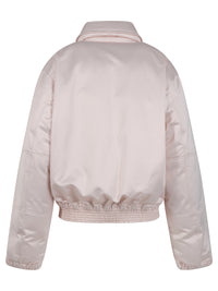 Victoria Beckham Women Cotton Satin Padded Bomber Jacket